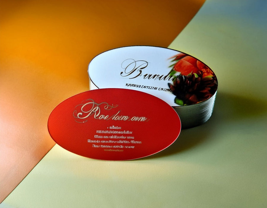 Oval Business Cards