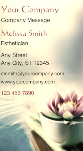 esthetician business cards